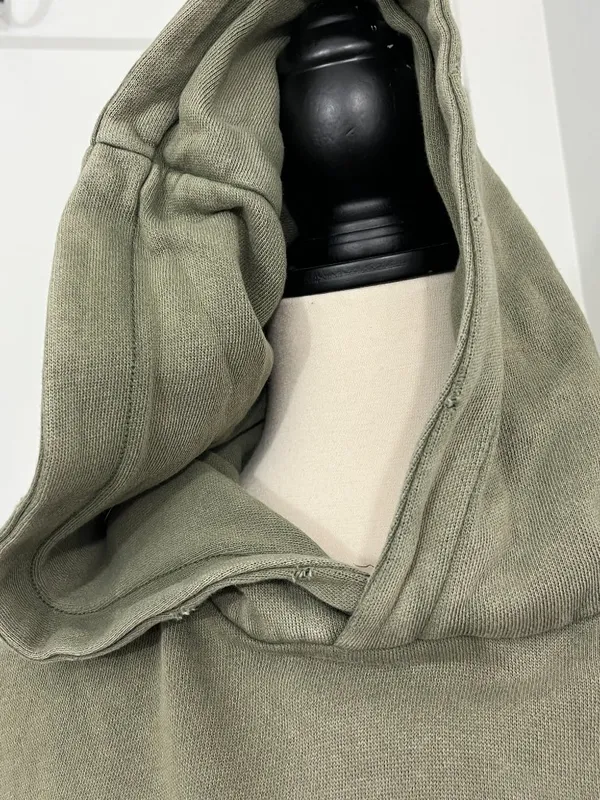 Aerie Small Sage Green Oversized Distressed Hoodie - Image 9
