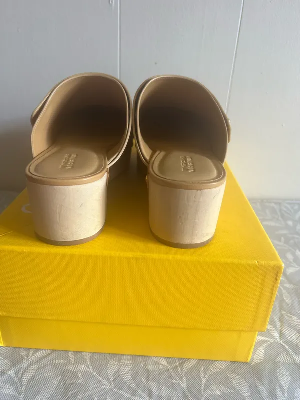 Avec Les Filles Mercedes Castillo Women's Brown Evonne Leather Clog Shoes EU 41/US 11 - Image 5