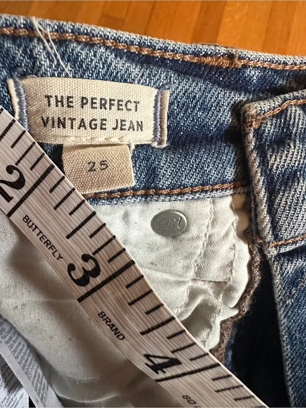 Madewell blue denim the perfect vintage jean, Size 25" - Image 9