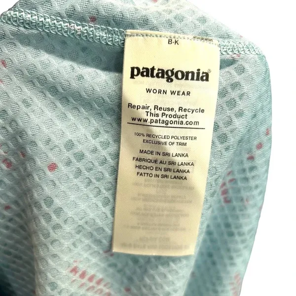 Patagonia Capilene Midweight Crewneck Top IceFall Big Sky Blue Size‎ Medium - Image 10