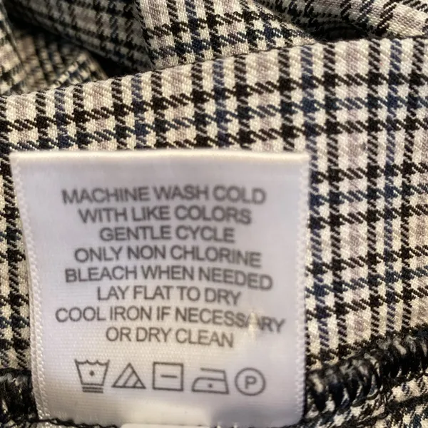 Tommy Hilfiger| Plaid black/white/tan stretchy slacks - Image 8