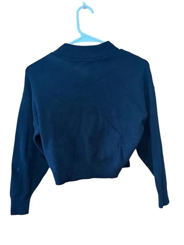 Abercrombie & Fitch Black Cropped Turtleneck Sweater - Image 4