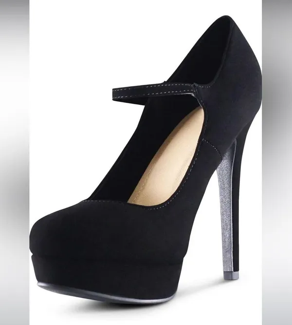 Marco Republic Jerusalem high platforms heels in black 6.5 new - Image 9