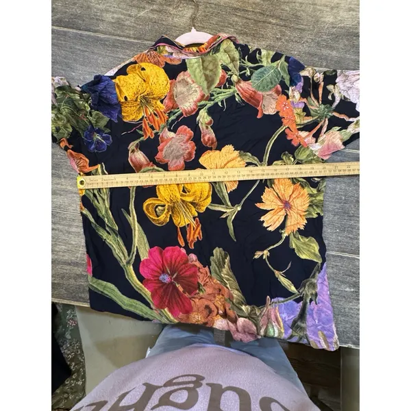 Powder "Midnight Posy" pajamas Floral Size Large Long Sleeves Pants - Image 7