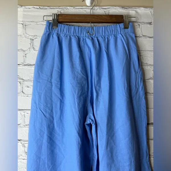 Free People Light Blue high rise wide leg pants size xs - Image 9