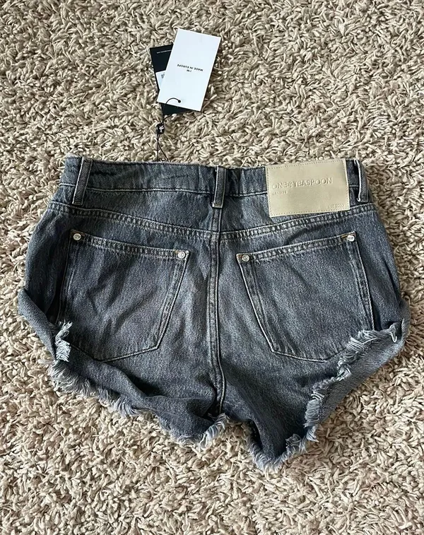 Charcoal Free people One Teaspoon Jean Shorts - Image 2