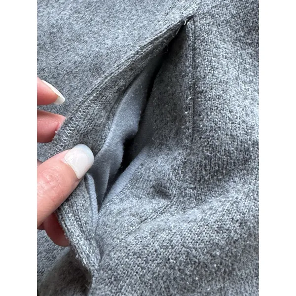 The North Face Toggle Neck Hoodie Sweatshirt Gray Fleece Women Size XL Outdoor - Image 8