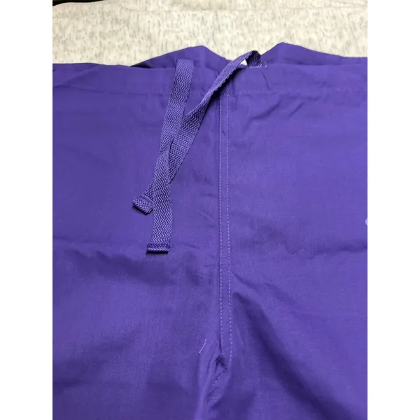 Landau Essentials Purple Scrub Pants Unisex Drawstring Waist Medical Work 7602 S - Image 3