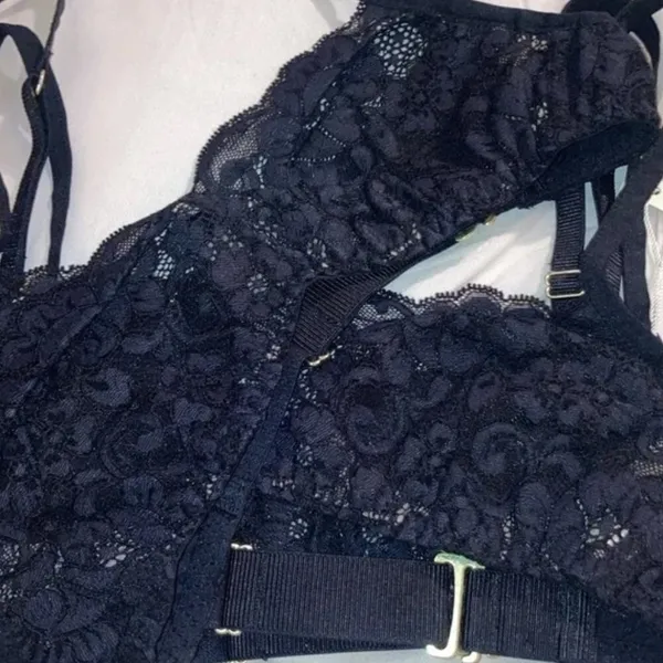 Free People NWT HAH Hook Up Demi Bra in Black Size A 28-36 - Image 5