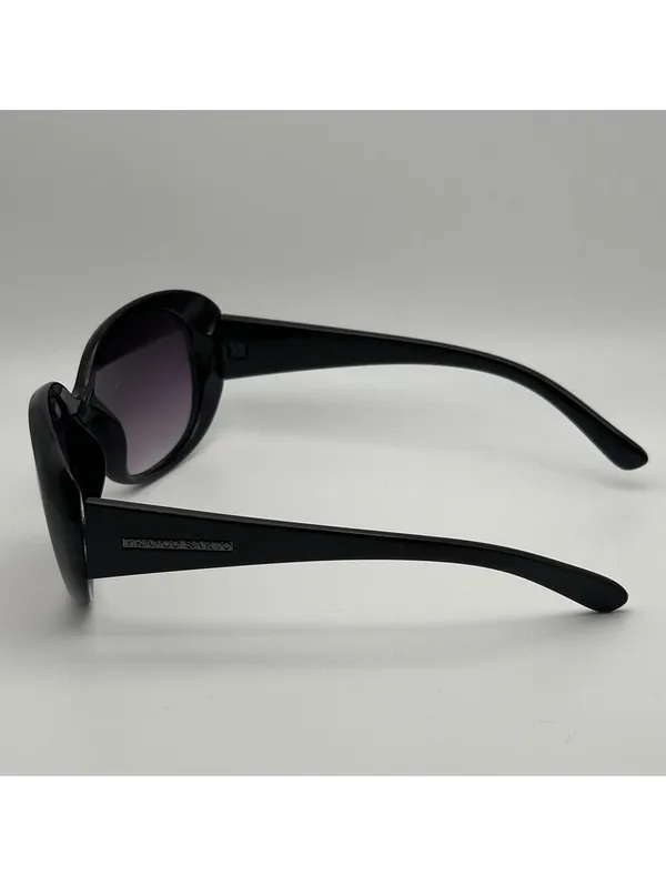 Franco Sarto Black Oversized Sunglasses with Purple Gradient Lenses - Image 4