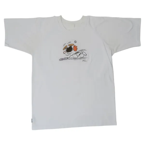 Vintage 90s Charlie Brown Snoopy Baseball Embroidered Shirt - Image 2