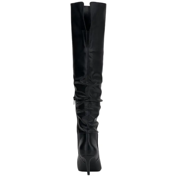Inc International Concepts Damoni Mid-Heel Over The Knee Boots Black Smooth 7M - Image 11
