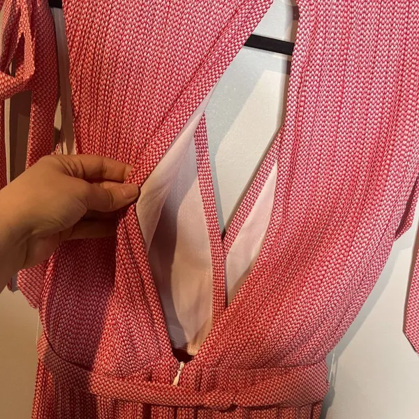 C/MEO Collective Unstoppable  red patterned open back Jumpsuit - Image 6