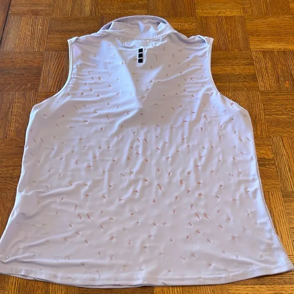 Jamie Sadock sleeveless zip front golf shirt size S - Image 3