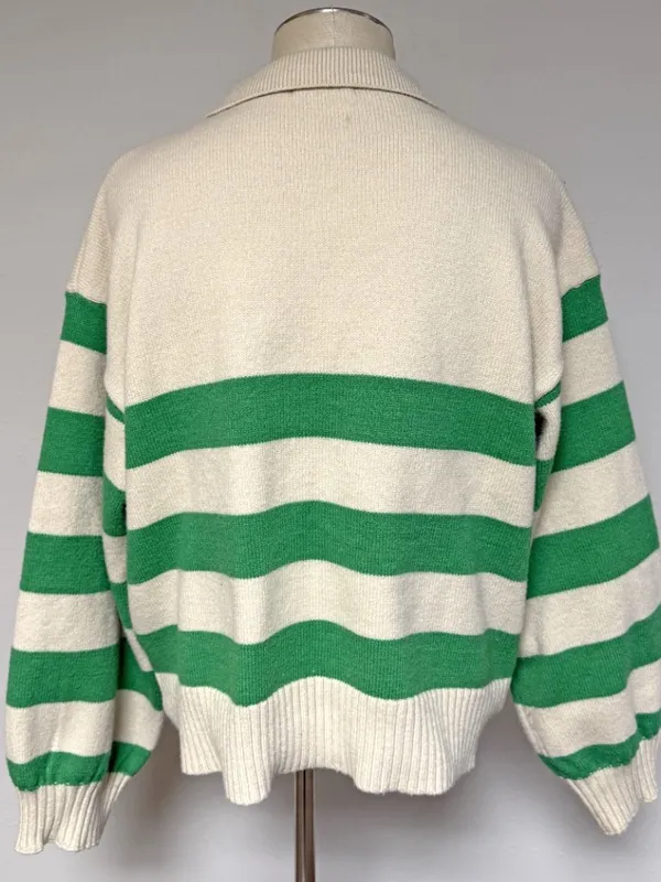 Hyfve Striped Polo Collar Knit Sweater - Image 4