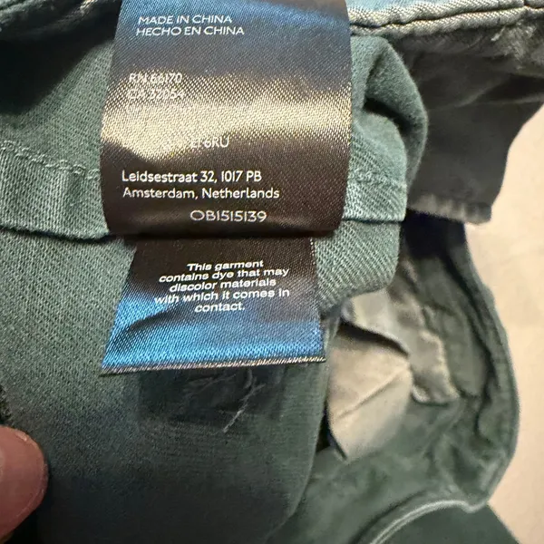 Maeve Anthropologie Wide Leg Pants Green Seam Detail Women 28T - Image 10