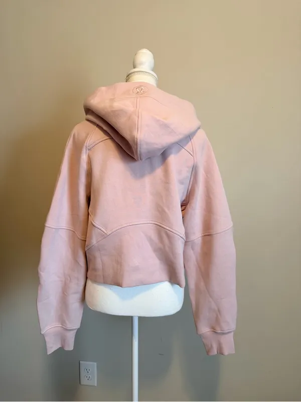 NWT Lululemon waist length oversized hooded scuba size xs/s porcelain pink - Image 13
