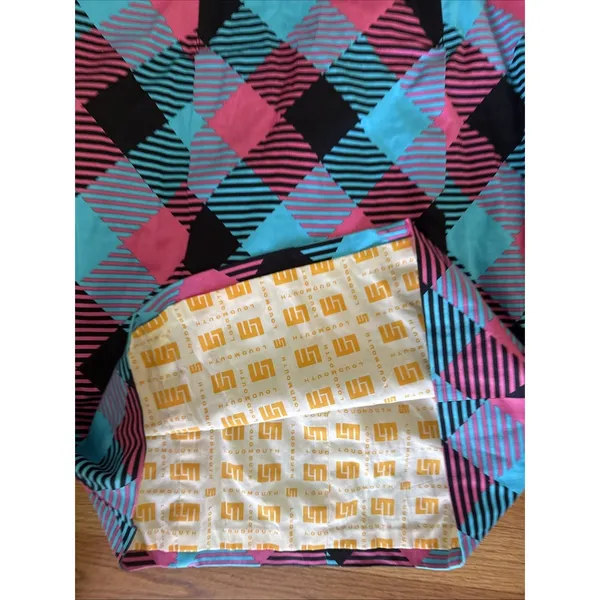 LOUDMOUTH GOLF Size 8 pink‎ blue black check strapless dress Bright - Image 6