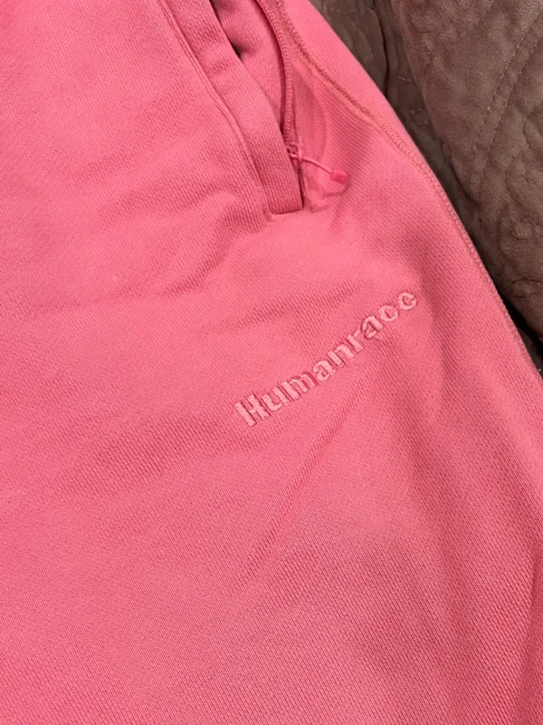 Adidas Coral Pink Fleece Sweatpants Set - Image 6