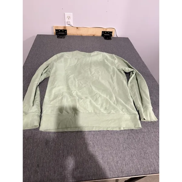 GAP Women's Logo Crewneck Sweatshirt Sage Green Sz L Comfy Cozy - Image 7
