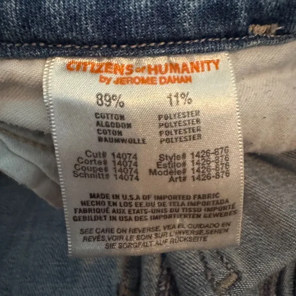 Citizens of Humanity | Boyd Uber Low Rise Rocker Flare Jeans Light Wash Size 27 - Image 9