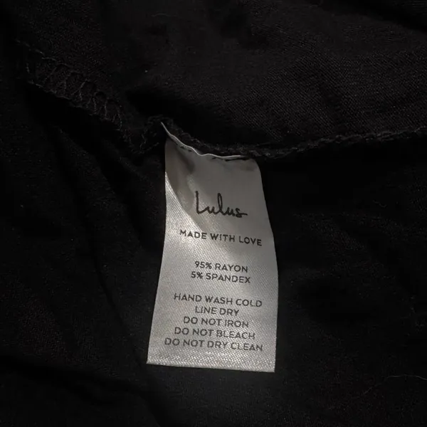 NEW Lulu’s Eyes On Me Black Long Sleeve Tunic Top Women’s Medium - Image 4