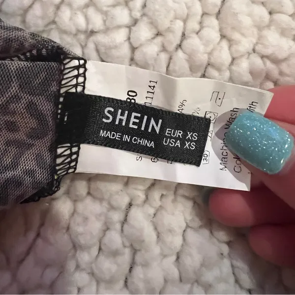 SHEIN FRILL trim crinkle leopard cami top - Image 6