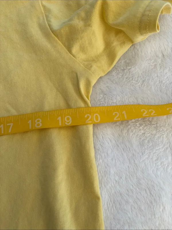 Prana size small oversized Tshirt Positive Bee Graphic Yellow Tee boho - Image 5