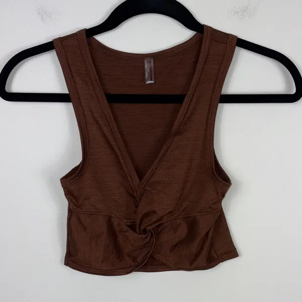 Free People Movement New Moon Tank Top Women’s Size XS Brown Twist - Image 2