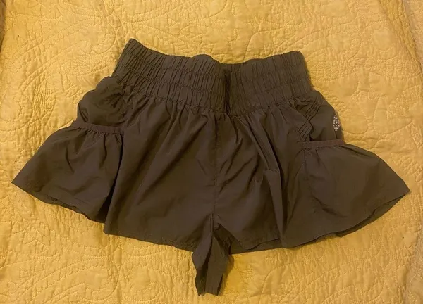 Free People Fp Movement Get Your Flirt On Shorts in size XS Olive Green - Image 4