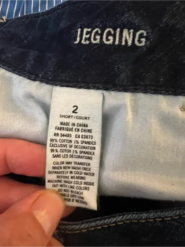 American Eagle Outfitters Dark Blue Super Stretch Jegging Size 2 Short - Image 15