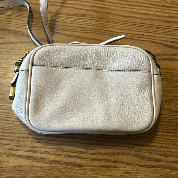 NWT J. Crew Small Mini Cream Leather Crossbody Bag Gold Hardware - Image 3