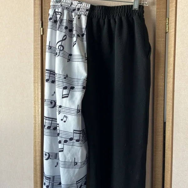 FINAL MARKDOWN SHEIN Monochrome Music Note joggers medium - Image 8
