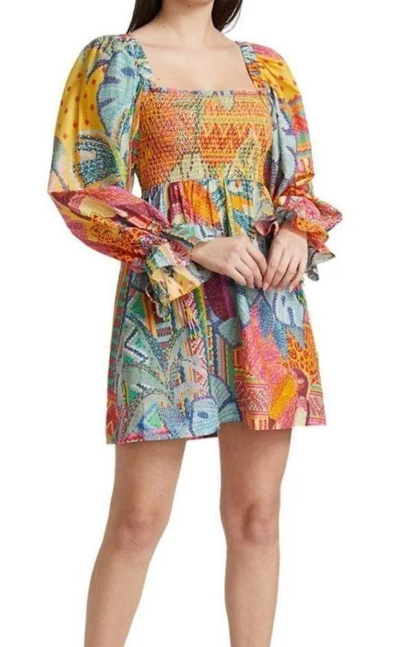 Farm Rio Summer Tapestry Mini Dress - Image 2