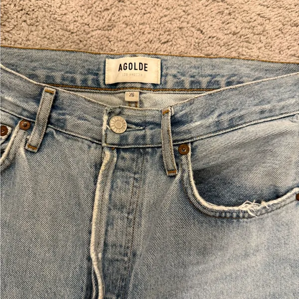 Agolde Light Blue Relaxed Jeans - Image 2