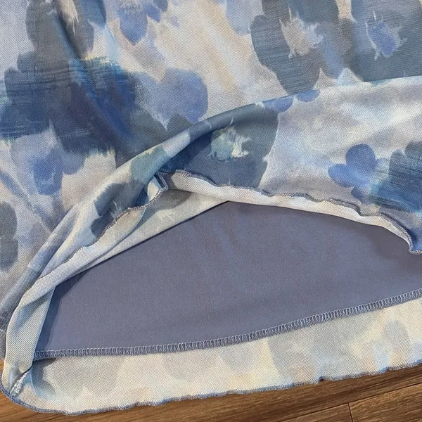 See You Monday Floral blue Mini dress NWT - Image 3
