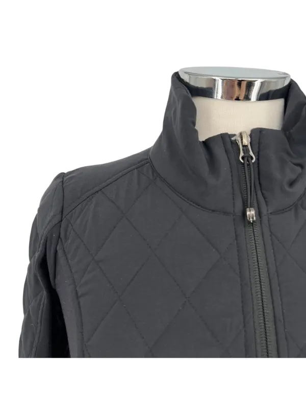Athleta Upside Quilted Jacket Black Athleisure Sporty Minimalist Techwear XS - Image 10
