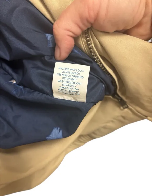 Guy Harvey Blue Water Khaki Jacket Zipper Front Lined Men’s Sz M EUC - Image 8