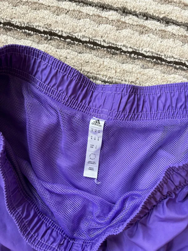 Adidas Purple Soccer Shorts - Image 3