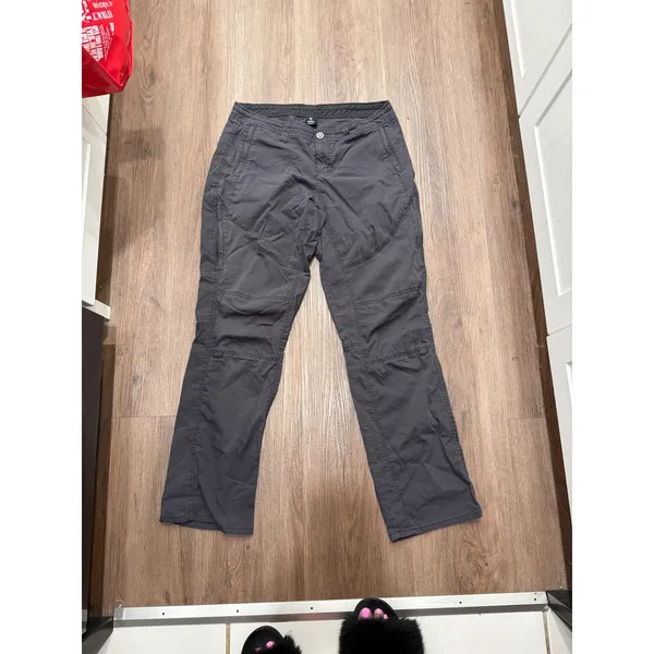KUHL Legendary Pants Womens 12 Reg Charcoal Gray Hiking Outdoor Utility Trousers - Image 2