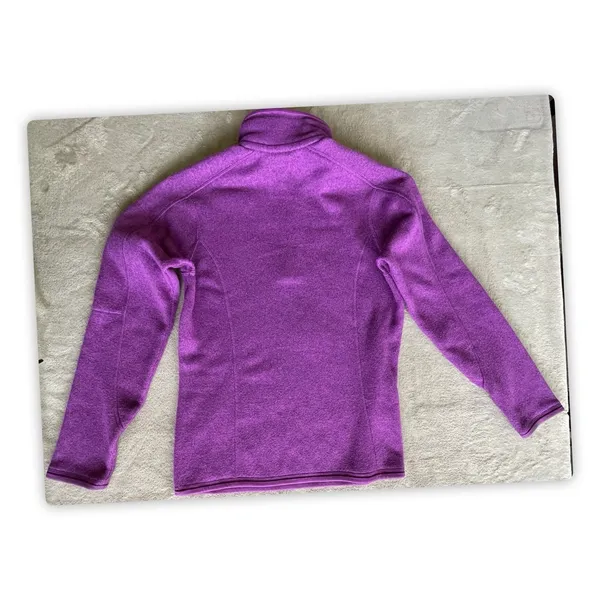 Patagonia Womens S Better Sweater 1/4 Zip Fleece Purple Pullover Jacket - Image 2