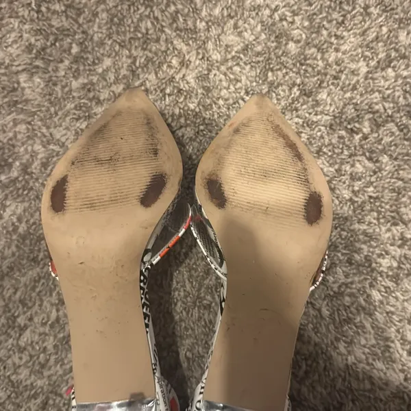 Steve Madden Newspaper Print Heels - Image 5