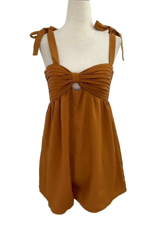 Vestique Brown Brambles Romper Women Size Small NWT | 45-45 - Image 4