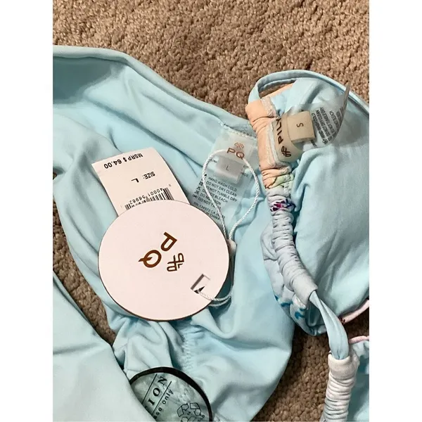 New. Pilyq island blue bikini. S-top/L-bottom. Retails $149 - Image 7