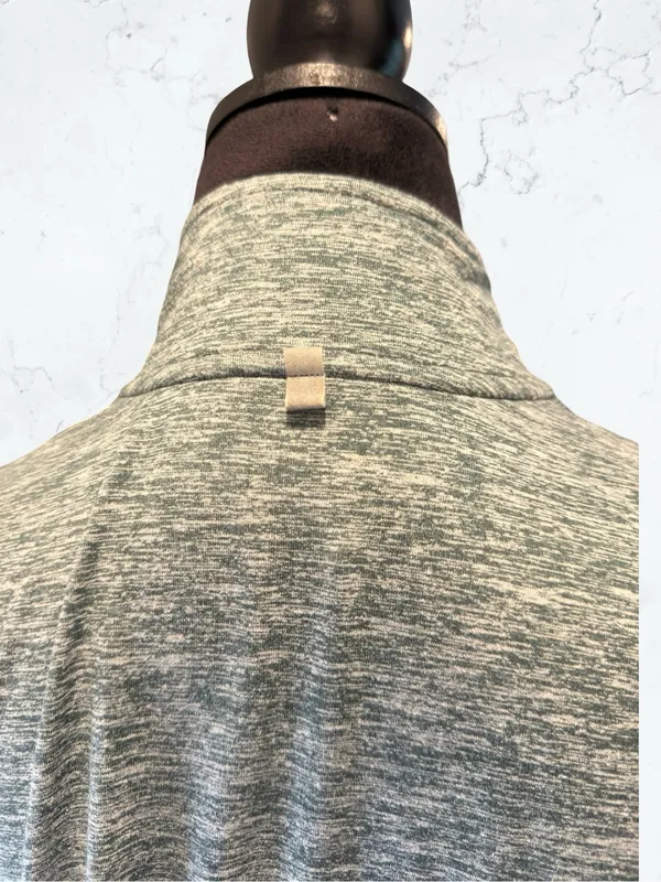 NIKE Dri-FIT Element 1/4 Zip Running Pullover Gorpcore Heather Green Space Dye S - Image 9