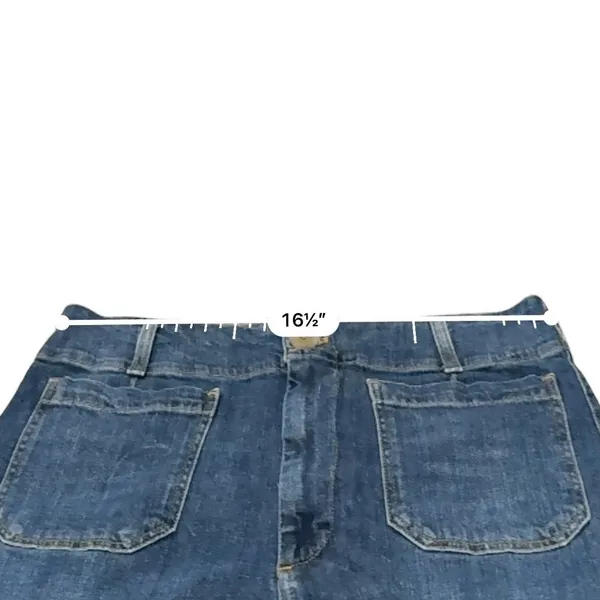 Maeve The Colette Jeans Womens 32 Blue High Rise Wide Leg Crop Anthropologie - Image 7
