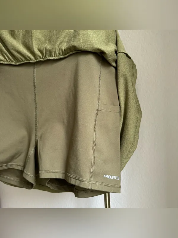 Fabletics Green Cloud Jersey Flounce Skort - Image 7