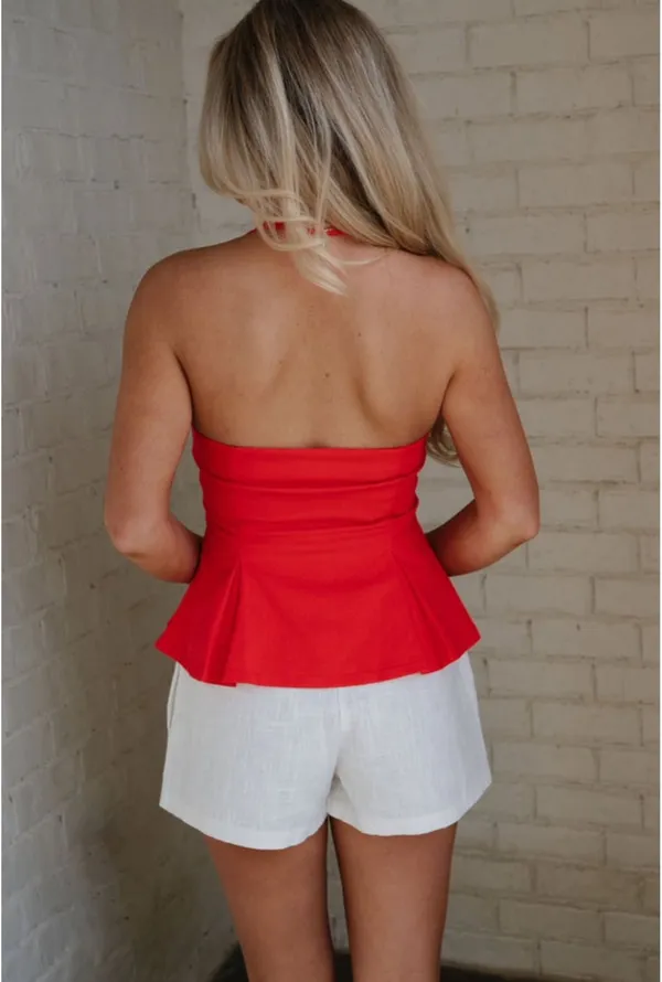 These Three Boutique Linen Shorts - Image 3