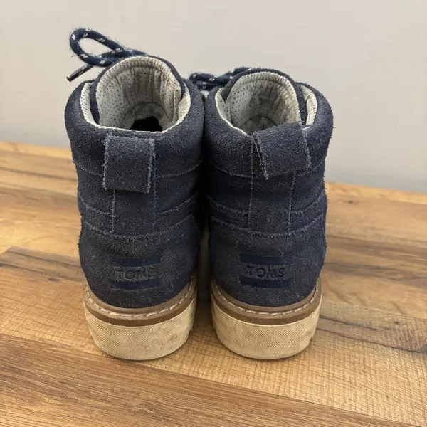 Toms Summit Suede Lace Up Hiking Boots Outdoor Dark Blue Women’s - Image 8