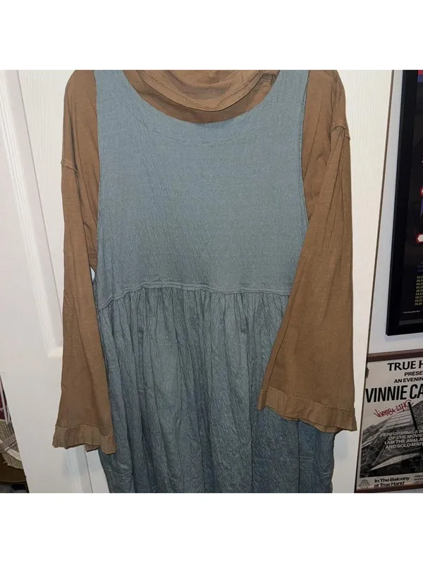 Free people Blue I'm Still Obsessed Sleeveless Mini Dress - Image 5